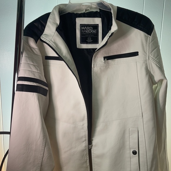 Weather proof jacket Hard Edged for men size XL white and black. - Picture 5 of 5